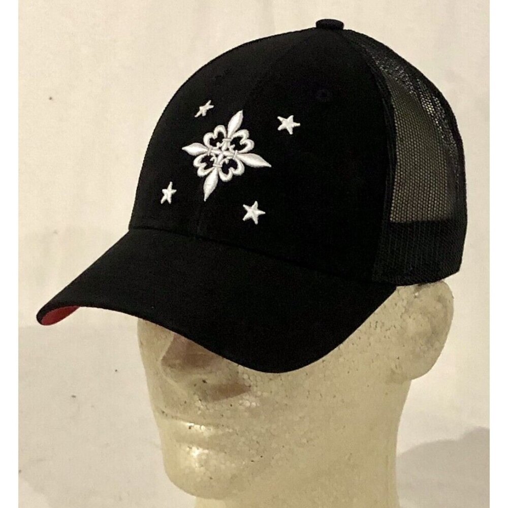French Nightmare Black Trucker’s Cap Adjustable SnapBack New Unworn